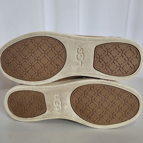 UGG Brown Suede Taya Sneaker - Size 8 - Picture 13 of 16